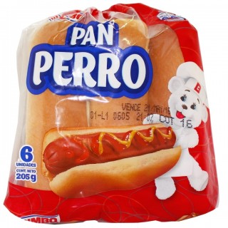 PAN PERRO BIMBO 6 UND 250 GMS