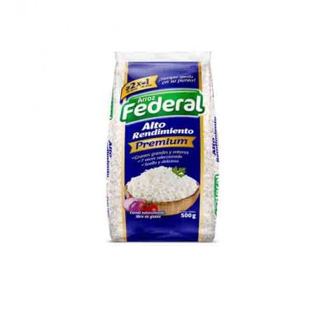 ARROZ FEDERAL ALT/RENDI PREMIUM 500G