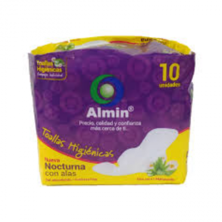 TOALLAS HIGIE ALMIN NOCTURNA ALAS 10UND