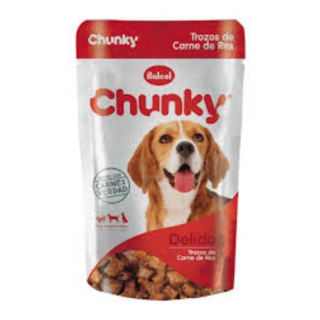 CHUNKY DELIDOG TROZ/CARNE RES 250GMS D/P