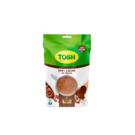 BEBIDA POLVO 100%CACAO TOSH 200GMS BOLSA